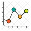 Line Graph Scale  Icon