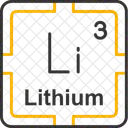 Lithium Preodic Table Preodic Elements Icon
