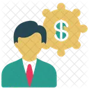Man With Usd  Icon