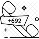 Marshall Islands Country Code Phone Code Icon