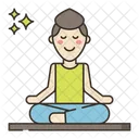 Meditation Position Yoga Icon