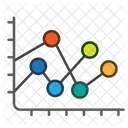 Multi Line Graph  Icon