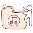 Music Folder File Archive Songs Icon