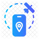 Navigation Sensor Satellite Icon
