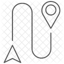 Navigation Thinline Icon Icon
