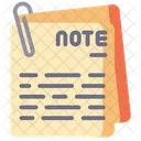 Note Paper Document Icon