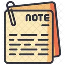 Note Paper Document Icon