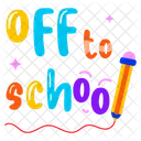 Off to School  Icon