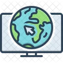 Online Internet Visit Icon