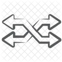 Overlap Arrows Randomize Arrow Direction Arrow Icon