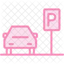 Parking Lot Building Icon