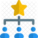 People Hierarchy Connection Network Icon