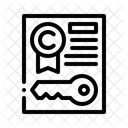 Permission Copyright Document Icon