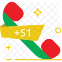 Peru Code Peru Country Code Icon
