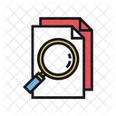 Plagiarism Search Document Investigation Icon