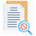 Plagiarism Prohibited Files And Folders Icon