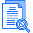 Plagiarism Prohibited Files And Folders Icon