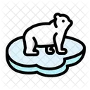 Polar Bear Iceberg Global Icon