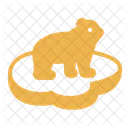 Polar Bear Iceberg Global Icon