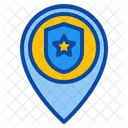 Police Station Placeholder Pin Pointer Gps Map Location Icon