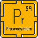 Praseodymium Preodic Table Preodic Elements Icon