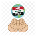 Syria Disaster Flag Icon