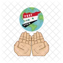 Syria Disaster Flag Icon