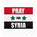 Syria Disaster Flag Icon