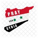 Syria Disaster Flag Icon