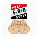 Syria Disaster Flag Icon