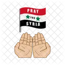 Syria Disaster Flag Icon