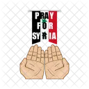 Syria Disaster Flag Icon