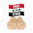 Syria Disaster Flag Icon