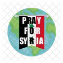 Syria Disaster Flag Icon