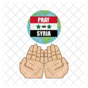 Syria Disaster Flag Icon