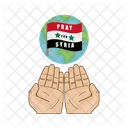 Syria Disaster Flag Icon