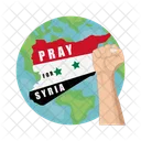 Syria Disaster Flag Icon