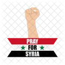 Syria Disaster Flag Icon