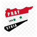 Syria Disaster Flag Icon