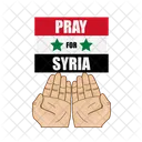 Syria Disaster Flag Icon
