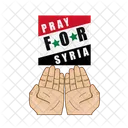 Syria Disaster Flag Icon