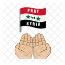 Syria Disaster Flag Icon