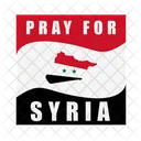 Syria Disaster Flag Icon