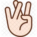 Praying for good luck  Icon
