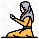 Prayer Muslim Woman Praying Islam Muslim Dua Icon