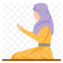 Prayer Muslim Woman Praying Islam Muslim Dua Icon