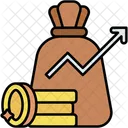 Profits Income Money Bag Icon