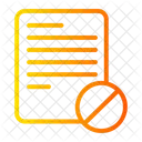 Prohibited Contract Plagiarism Icon