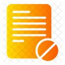 Prohibited Contract Plagiarism Icon