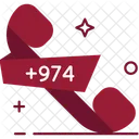 Qatar Code Qatar Country Code Icon